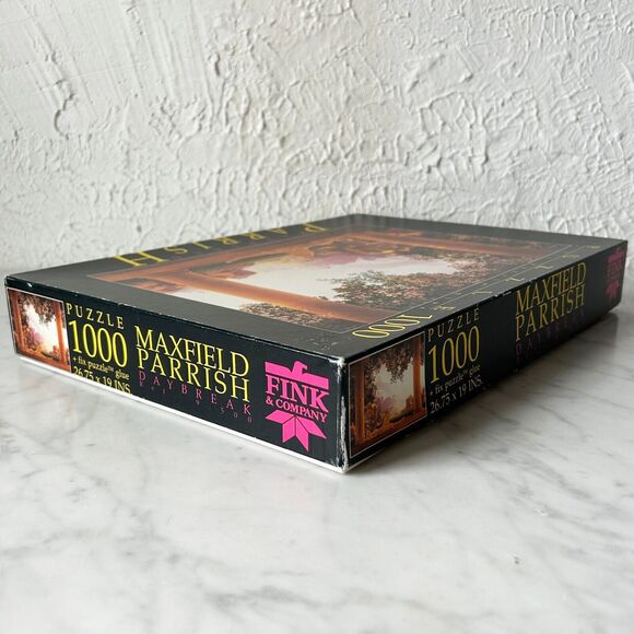 Vintage Maxfield Parrish 1922 Daybreak 1000 Piece Fink Jigsaw Puzzle - Complete - Picture 6 of 7
